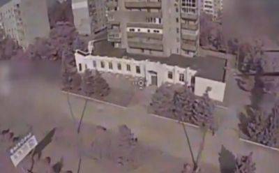 В Энергодаре взрыв в штабе Росгвардии - видео удара дрона
