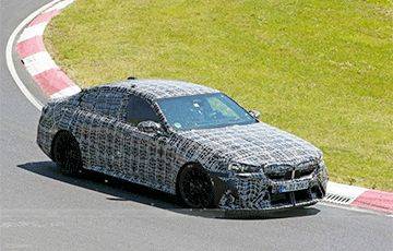 Опубликовано первое «шпионское» фото BMW M5 нового поколения