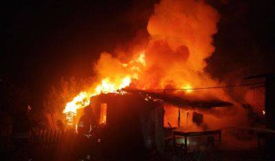 В Лисичанске ночью произошел пожар на частном подворье: фото последствий