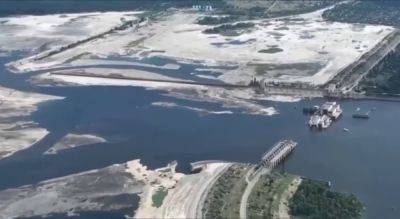 Каховское водохранилище и ГЭС после теракта – видео как выглядят в августе
