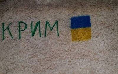 В Крыму девушку-подростка задержали за проукраинскую акцию - СМИ