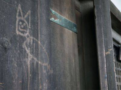 В Японии на храме, который является Всемирным наследием ЮНЕСКО, вандалы нарисовали кота
