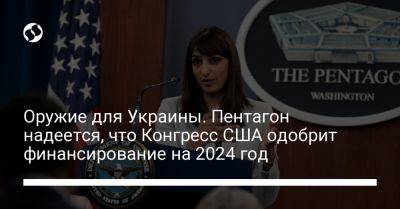 Оружие для Украины. Пентагон надеется, что Конгресс США одобрит финансирование на 2024 год