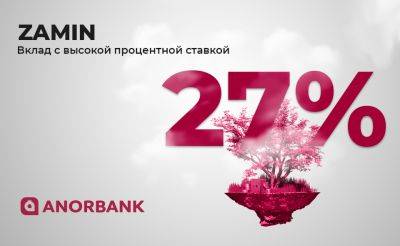 Успейте открыть вклад с самой высокой процентной ставкой 27% в ANORBANK - осталось 2 дня