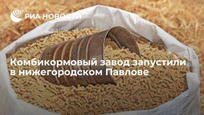 Комбикормовый завод запустили в нижегородском Павлове