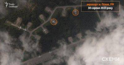 Опубликованы первые спутниковые снимки поврежденных самолетов Ил-76 под Псковом (ФОТО)