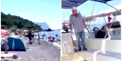 Заметили морской дрон. В Крыму проводят эвакуацию отдыхающих с пляжей в районе Балаклавы — видео