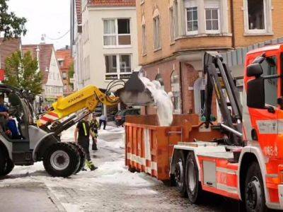 В Германии после августовского града вывели снегоуборочные машины