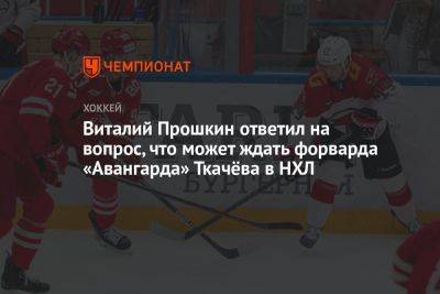 Виталий Прошкин ответил на вопрос, что может ждать форварда «Авангарда» Ткачёва в НХЛ