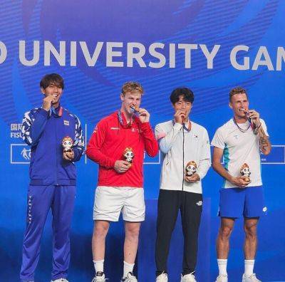 Теннисист Сергей Фомин завоевал бронзовую медаль для сборной Узбекистана на Всемирной летней Универсиаде