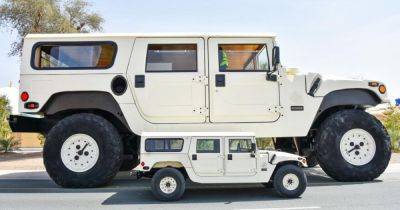 Пентхаус на колесах: показали самый большой внедорожник Hummer в мире (видео)