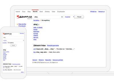 Вышло мобильное приложение для словаря Seznam slovník