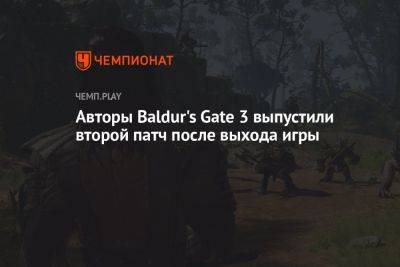 Авторы Baldur's Gate 3 выпустили второй патч после выхода игры