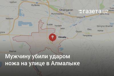 Хает Шамсутдинов - Мужчину убили ударом ножа на улице в Алмалыке - gazeta.uz - Узбекистан