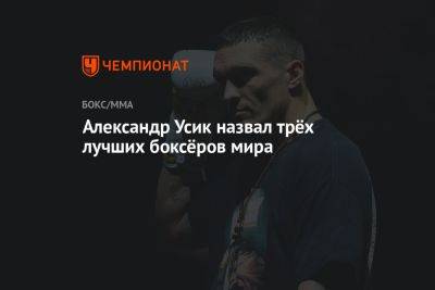 Александр Усик назвал трёх лучших боксёров мира