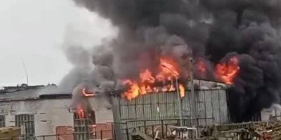 В российском Ставропольском крае горит местная воинская часть — видео