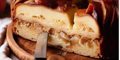 Новинка. Ленивый французский яблочный пирог с заварным кремом и кальвадосом: готовится в один прием