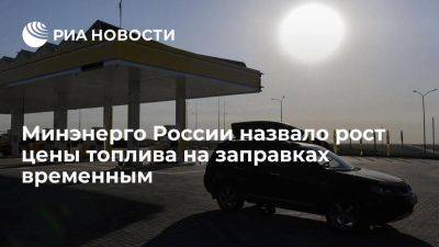 В Минэнерго России заявили, что рост цены на моторное топливо временный