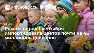 ФТС: Россия перед 1 сентября импортировала цветов почти на 46 миллионов долларов