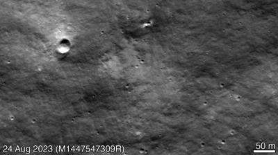 NASA опубликовало снимки места падения российской "Луны"