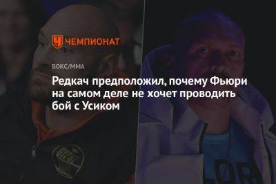 Александр Усик - Иван Редкач - Редкач предположил, почему Фьюри на самом деле не хочет проводить бой с Усиком - championat.com