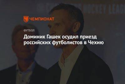 Доминик Гашек - Доминик Гашек осудил приезд российских футболистов в Чехию - championat.com - Россия - Казахстан - Чехия