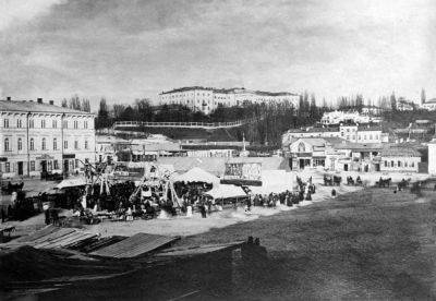 Майдан Незалежности в Киеве в 19 веке - исторические изображения Крещатицкой площади
