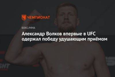 Александр Волков впервые в UFC одержал победу удушающим приёмом