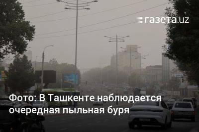 Фото: В Ташкенте наблюдается очередная пыльная буря