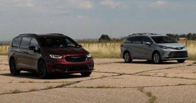 Семейная гонка: минивэны Toyota и Chrysler сравнили в заезде по прямой (видео)