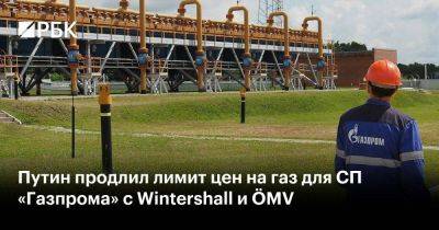 Путин продлил лимит цен на газ для СП «Газпрома» с Wintershall и ÖMV