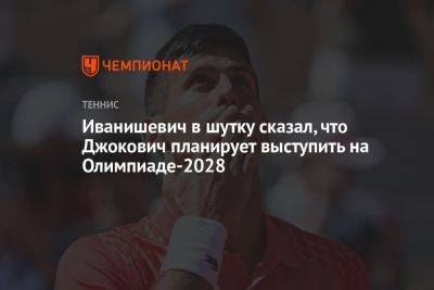 Иванишевич в шутку сказал, что Джокович планирует выступить на Олимпиаде-2028