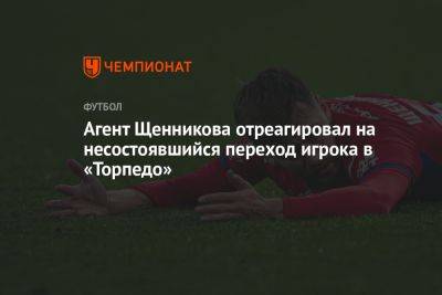 Агент Щенникова отреагировал на несостоявшийся переход игрока в «Торпедо»