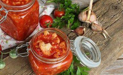 Идеально и под картошку, и под макароны: рецепт цветной капусты на зиму в томатной заливке