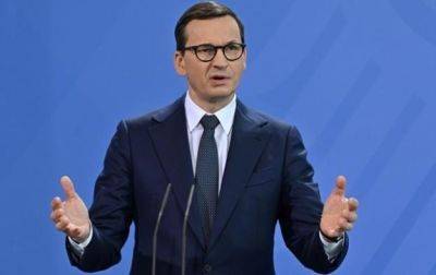 Польша не позволит затопить себя украинским зерном — премьер-министр Моравецкий