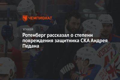 Ротенберг рассказал о степени повреждения защитника СКА Андрея Педана
