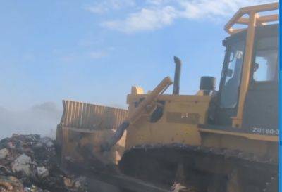 Масштабный пожар на свалке в Первомайском: задействовали технику из Лозовой