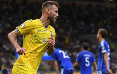 Ярмоленко назван лучшим игроком Украины в матче с Италией