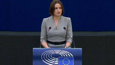 Тихановская призвала депутатов Европарламента поддержать оппозицию