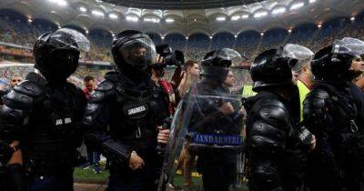 Скандал в Бухаресте на матче к Евро-2024: территории Украины назвали румынскими (фото) - focus.ua - Украина - Англия - Италия - Молдавия - Румыния - Сербия - г. Бухарест - Косово