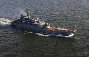 Появилось первое видео поврежденного корабля «Минск»