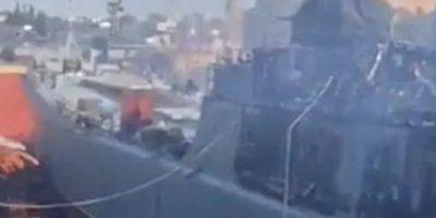 Появилось видео российского корабля Минск в Севастополе после удара Сил обороны крупным планом