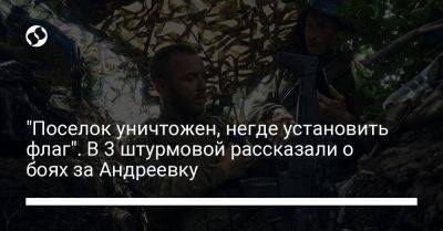 "Поселок уничтожен, негде установить флаг". В 3 штурмовой рассказали о боях за Андреевку