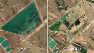 Открытое два года назад водохранилище в Туркменистане почти полностью пересохло