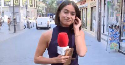 Близость без разрешения: испанца арестовали за прикосновение к журналистке в эфире (видео)