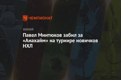 Павел Минтюков забил за «Анахайм» на турнире новичков НХЛ - championat.com - Россия - Лос-Анджелес - шт. Колорадо - Сан-Хосе - шт. Аризона