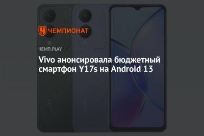 Vivo анонсировала бюджетный смартфон Y17s на Android 13