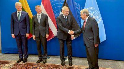 Президенты стран Балтии обсудили с генсеком ООН экспорт украинского зерна