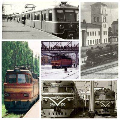 Киев в 1950-х годах - архивные фото железнодорожного вокзала и станций в Киеве