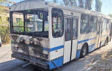 Россияне попали по троллейбусу с пассажирами в Херсоне
